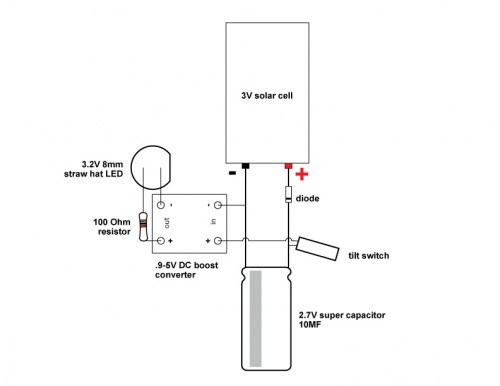 Tilt Beam / Recharagble Light Circuit Diagram